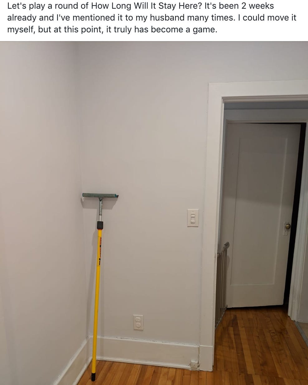 Let's play a round of How Long Will It Stay Here? It's been 2 weeks already and I've mentioned it to my husband many times. I could move it myself, but at this point, it truly has become a game.