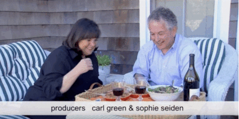 Ina and Jeffrey Garten gif