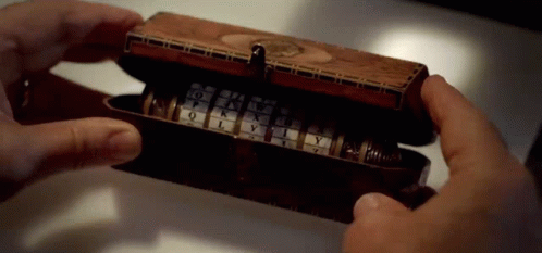 Whats In The Box The Da Vinci Code GIF - Whats In The Box The Da Vinci Code Cryptex GIFs