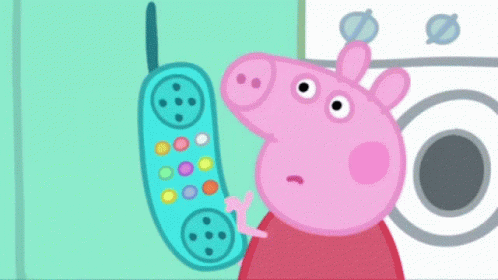 Peppa Pig Hang Up GIF - Peppa Pig Hang Up GIFs