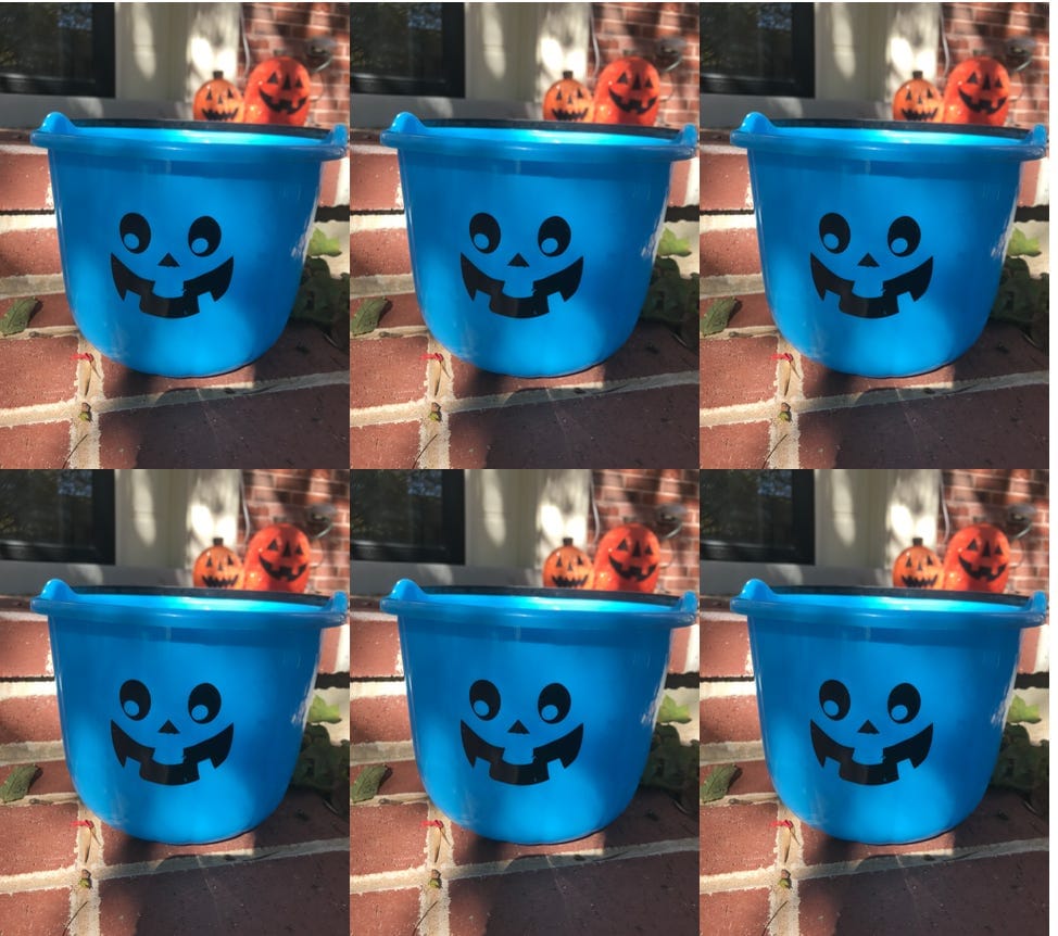 Halloween candy buckets