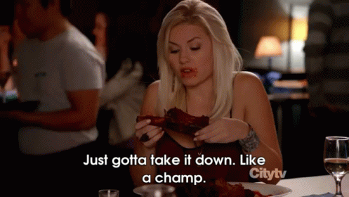 She will eat right in your face