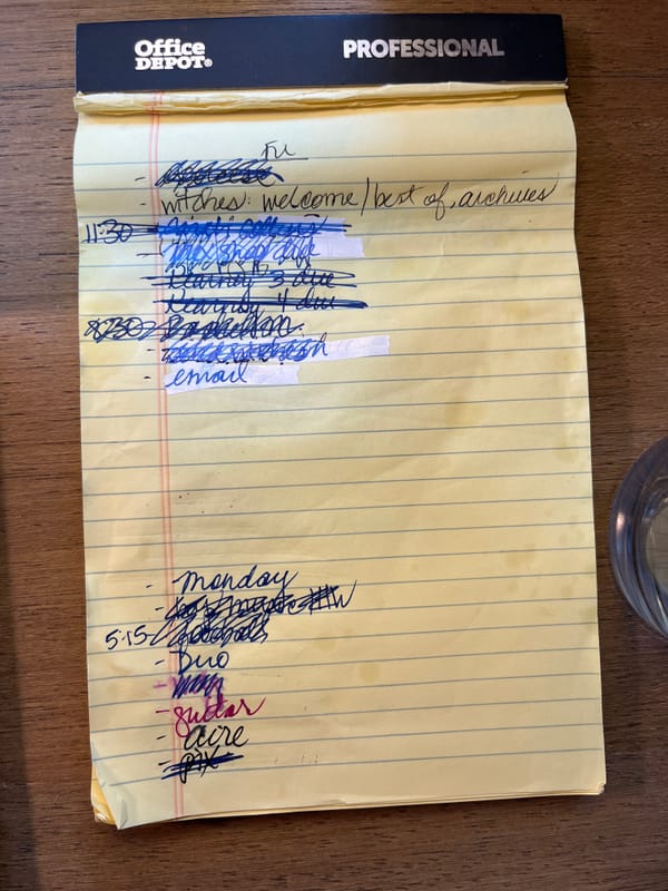 Subscriber issue: How do you stay on top of your sh*t?