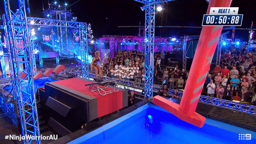 Fail Channel 9 GIF by Australian Ninja Warrior