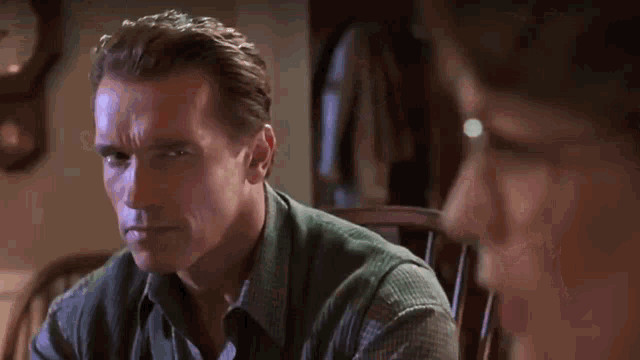 Arnold Schwarzenegger Stare GIF - Arnold Schwarzenegger Stare Suspicious GIFs