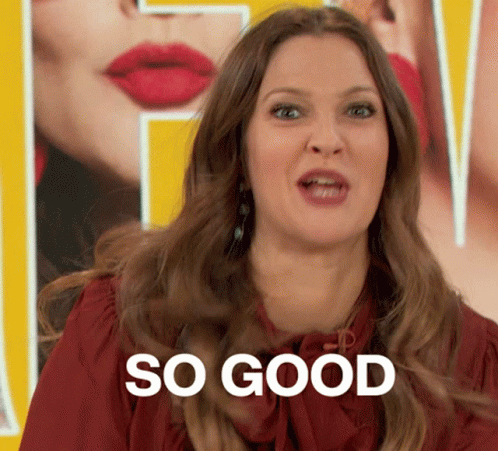 Drew Barrymore So Good GIF - Drew Barrymore So Good Cross Eyed GIFs